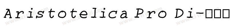 Aristotelica Pro Di字体转换